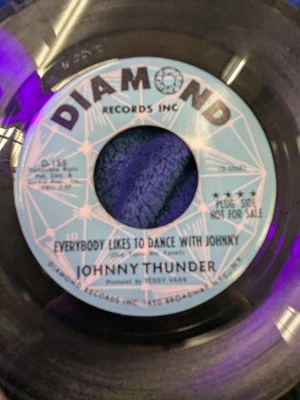 JOHNNY THUNDER: everybody likes to dance with johnny DIAMOND 7" Single 45 RPM - Image 1 of 4