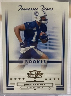 2006 Donruss Threads Rookies Retail #177 Jonathan Orr RC /999 TITANS - Image 1 of 2