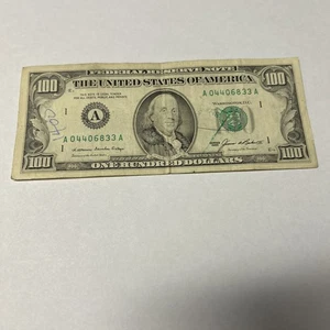 Old 100 Dollar Bill (1985) - Picture 1 of 2