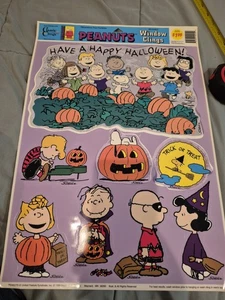 Peanuts 1998 Halloween Window Adlings usado - Imagen 1 de 8