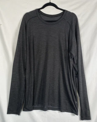 LULULEMON MEN’S METAL VENT TECH LONG SLEEVE GRAY CREW NECK TEE SHIRT XXL - Image 1 of 4