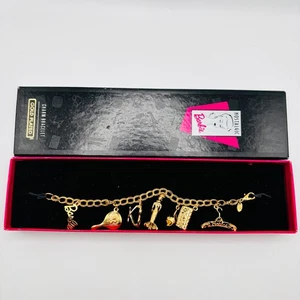 Nostalgisches Barbie Bettelarmband vergoldet in Box - Vintage Mattel Schmuck - Bild 1 von 8