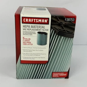 Craftsman Hepa Media Vac Replacement Filter CMXZVBE38753 Filter For 5 To 20 Gal - Picture 1 of 10