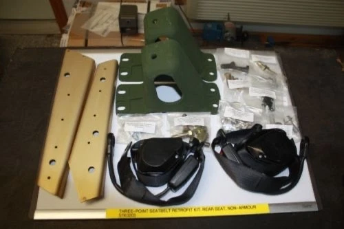 REAR SEAT BELT KIT,M998,M1165,M1152,HUMVEE,MILITARY - Image 1 of 1