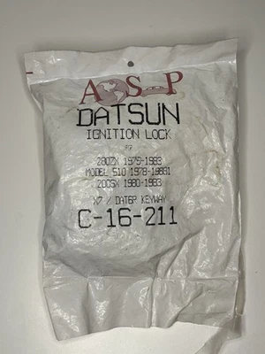 Datsun Ignition Lock Cylinder C-16-211 – New Old Stock OEM Part - Image 1 of 2