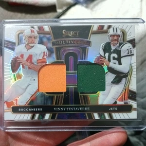 2024 Select Multiverse Vinny Testaverde Dual Patch Relics 54/75 BUCS * JETS  - Bild 1 von 7