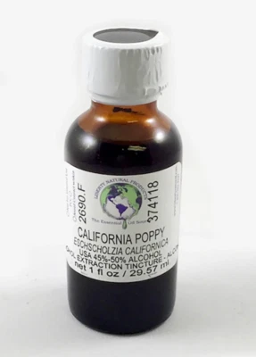 RR LLC California Poppy Herbal Extract Tincture Free Shipping #1 Liberty