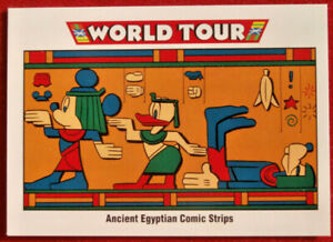 Disney COLLECTOR CARDS - Card #186 - ANCIENT EGYPTIAN COMIC STRIPS - IMPEL 1991