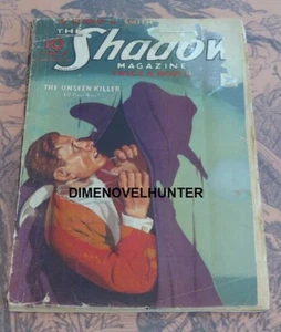 THE SHADOW DECEMBER 01 1934 "THE UNSEEN KILLER" MAXWELL GRANT PULP SEE VIDEO - Picture 1 of 1