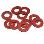 M4 / 4mm RED FIBRE FLAT SEALING WASHER WASHERS NON CONDUCTIVE STANDARD BS6091 BW