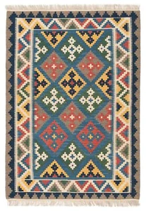 Kelim Handwoven Persian Carpet 144 x 102 cm-Nomadic, Oriental, Modern, Kilim, - Picture 1 of 8