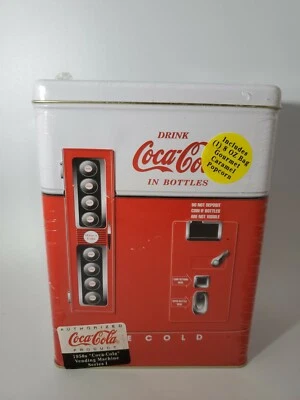 Coca Cola Tin of a Coke Machine by Golden Harvest 1997 Collectible BRAND NEW  - Image 1 of 4