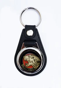 PANTHER FAUX LEATHER KEY RING/KEY FOB. - Picture 1 of 1