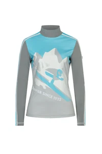 Bogner Trisha Base Layer Top For Skiing & Snowboarding Gray Blue White Womens XS - Picture 1 of 10
