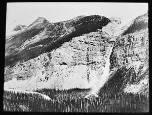 ANTIQUE Magic Lantern Slide TAKAKKAW FALLS YOHO VALLEY BC C1900 PHOTO CANADA - Picture 1 of 2