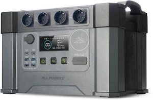 Tragbarer Powerstation 2400W 1451Wh Solar Generator für Wohnmobil Haus Notfall - Bild 1 von 9