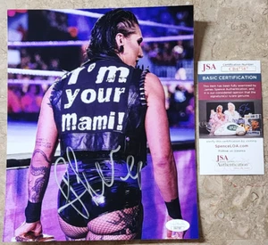 Rhea Ripley SIGNED 8x10 METALLIC Photo Autograph Mami JSA Certified - WWE - Picture 1 of 1