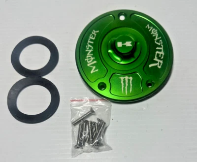 Tapa de gasolina Kawasaki Ninja ZX6R grabado, verde Foto 1 de 2