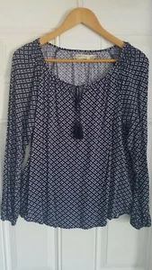 Damenbluse Faded Glory 100 % Rayon bunt atmungsaktiv unglaublich weich fließend XL - Bild 1 von 12