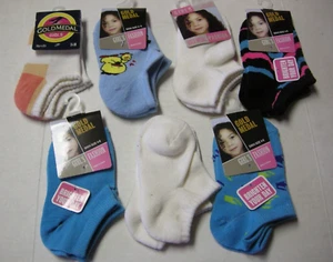 Socks, Girls, Toddler, 7 Pairs, Multicolor, Sock Size 4-6. Low Cut Style, New - Picture 1 of 1