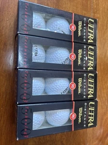 4 Sleeves Wilson Ultra White Golf Balls - Picture 1 of 2
