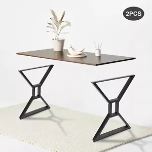 2 Stück Industrial Stahl Metall Tischbeine 28 Zoll für Schreibtisch/Couchtisch/Bank - Bild 1 von 21