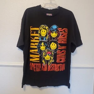 Guns N' Roses T-shirt X Market Smiley Appetite for Destruction Vintage Mens XL - Picture 1 of 12