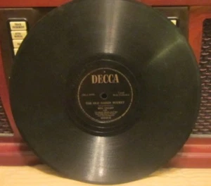 Vintage 78 Decca LP Record Bing Crosby Singing Clementine & The Old Oaken Bucket - Picture 1 of 4