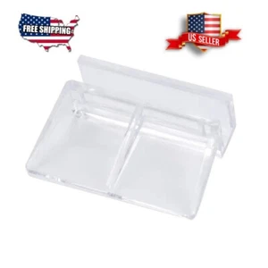 Fish Tank Acrylic Clips Multifunctional Glass Cover Support Holder 4 PCs - Picture 1 of 5