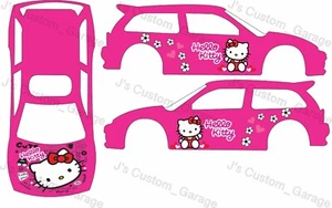 Universal Hello Kitty V4 1/64 Custom Wasserschiebe Aufkleber für Hot Wheels - Bild 1 von 1