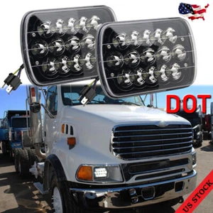 Fit Sterling Truck A9500 LT9500 1999-2008 7x6" LED Headlights Sealed Hi/Lo Beam - Foto 1 di 8