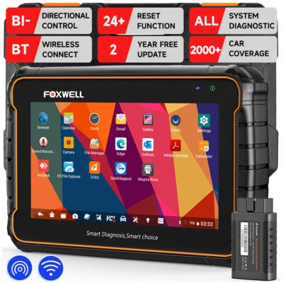 Automotriz BT Bidireccional Todo Sistema Coche OBD2 Escáner Lector de Código de Diagnóstico Foto 1 de 4