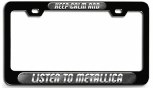 Marco de placa de acero bl KEEP CALM AND LISTEN TO METALLICA - Imagen 1 de 1