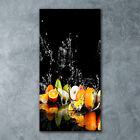 Wand-Bild Kunstdruck aus Hart-Glas Hochformat 60x120 Frchte