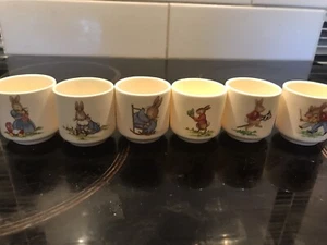 6 Vintage Bunnikins Eggcups - Picture 1 of 4