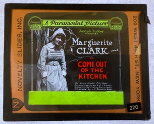 MAGISCHE LATERNE DIAFILM KOMM AUS DER KÜCHE MARGURITE CLARK PARAMOUNT 1919 - Bild 1 von 2