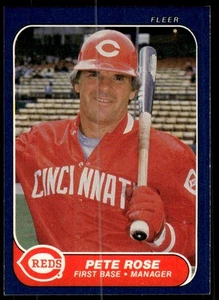Pete Rose 1986 Fleer #191 Cincinnati Reds - Imagen 1 de 2