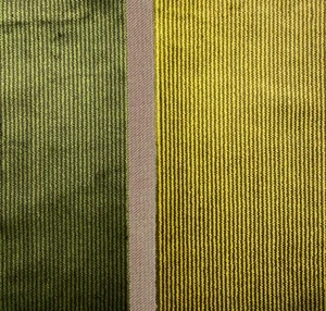 DESIGNERS GUILD Grün Streifen Samt Roumier Rest Neu - Bild 1 von 1