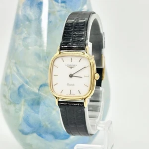 Reloj Longines Cuadrado Oro Vintage Cuarzo - Imagen 1 de 10