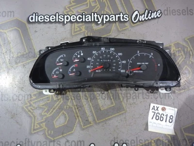2000 2001 2002 FORD F350 XLT 7.3 DIESEL ZF6 4X4 CREWCAB GAUGE CLUSTER KMH OEM - Image 1 of 4