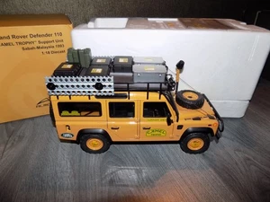 Model Scale 1:18 Land Rover Defender 110 Camel Trophy 1993 Almost Real Damaged - Bild 1 von 9