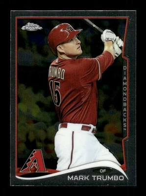 2014 Topps Chrome Diamondbacks 182 Mark Trumbo BXCP51 - Image 1 of 2