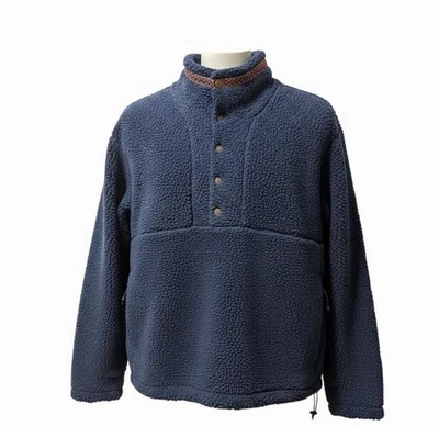 Sherpa Pullover  1/4 Snap Alpine Design Women Large Navy NWT - Image 1 of 2