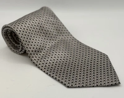 Umo Lorenzo Italy Men's 100% Silk Geometric Tie Made in Italy Classic Stylish - Image 1 of 4