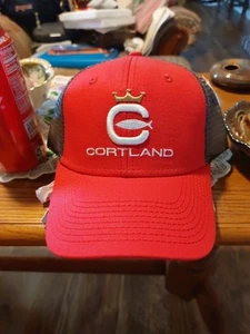 New W/Tag Embroidered CORTLAND World Famous Fishing Line Trucker Cap Hat  - Picture 1 of 9