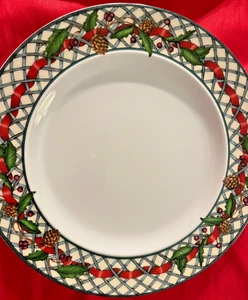 2 DANSK 11 1/4 Zoll Weihnachtsteller aus Portugal - Bild 1 von 4