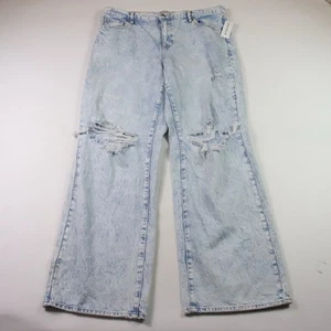 Pacsun Parker Extreme holgado tiro alto pierna ancha desgastado talla 30 rasgado 37x33 - Imagen 1 de 14