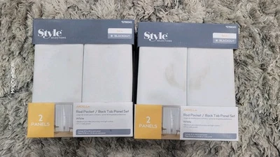 Style Selections ARDELLA  ROD POCKET White 50" x 84"  5759343 - Image 1 of 4