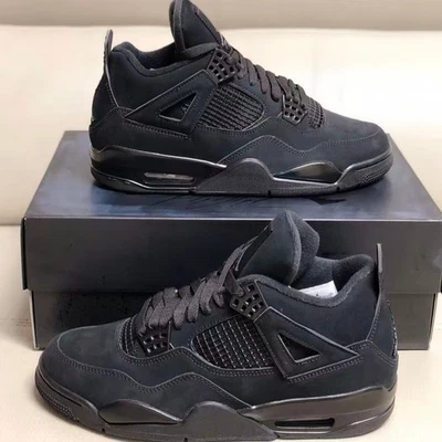 Jordan Air Jordan 4 Retro "Black Cat" 男式中帮篮球鞋运动鞋 — 第 1/4 张图片