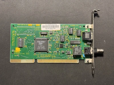 3COM ETHERLINK III - 3C509B-TPC - 16-BIT-ISA adattatore di rete vintage BNC/RJ45 - Immagine 1 di 2